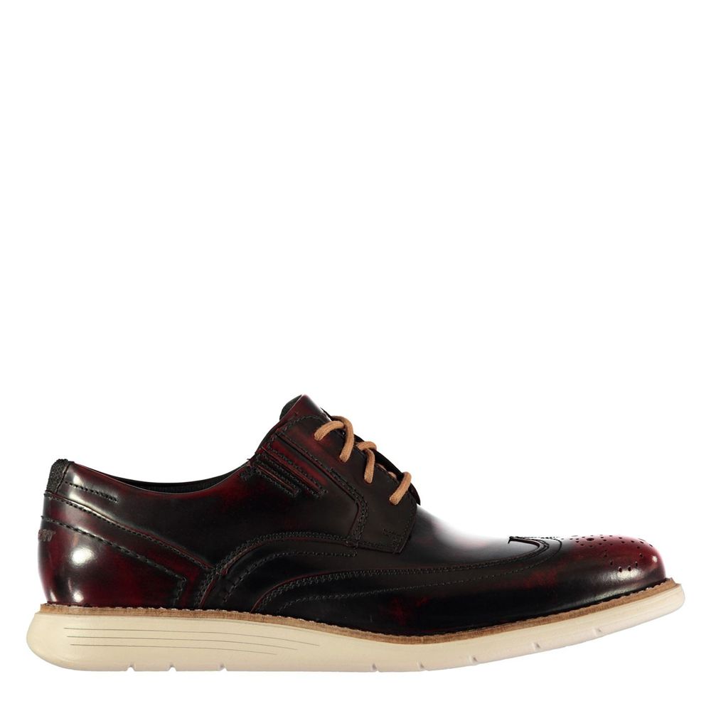 Sapatos Oxford Homem Rockport Wingtip Pretas,Portugal JZWQA-0471